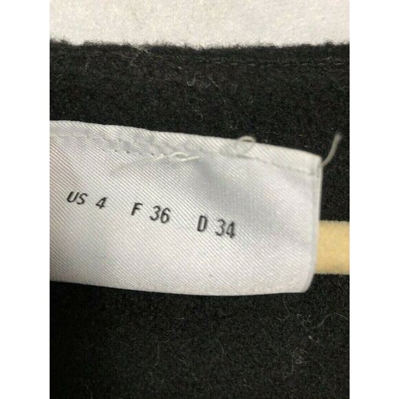 AKRIS punto Coat Women’s Size 4 Wool Black - Picture 9 of 11